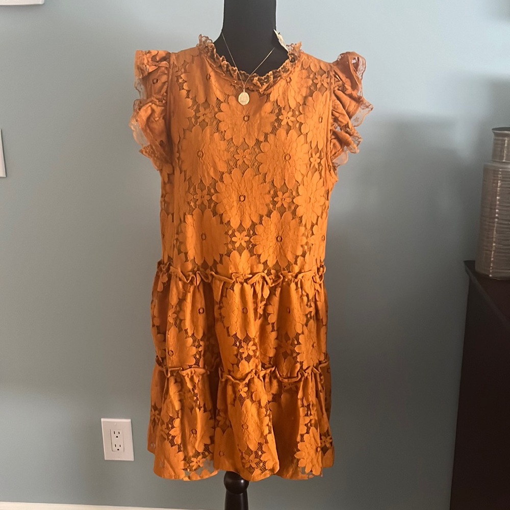 Blue Tassel brand dress from Anthropologie